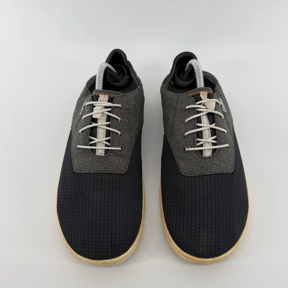 OluKai Nohea‎ Moku Shoes Mens 10 Grey Black Mesh Boat Sneaker 10283-6C6C Boat